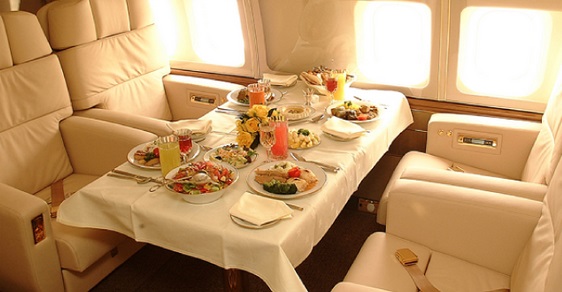 catering private jet